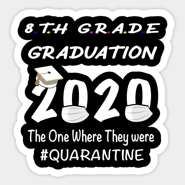 8th Grade Graduation 2020 Sticker by designs4up